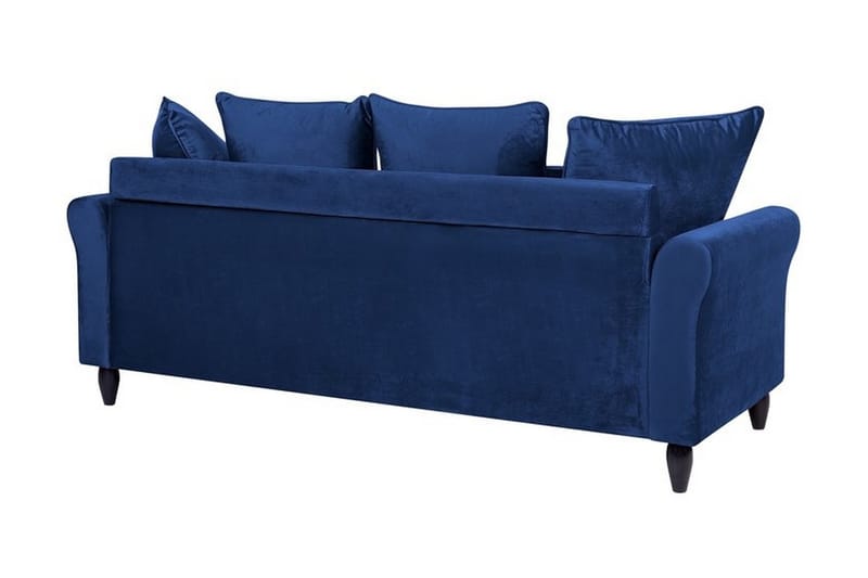 Paretti Sofa Fløyel - Blå - Fløyel sofaer - Sofa 3 seter