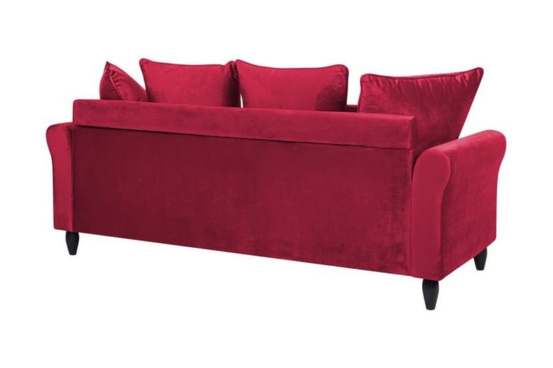 Paretti Sofa Fløyel - Rød - Møbler - Sofaer - Fløyel sofaer