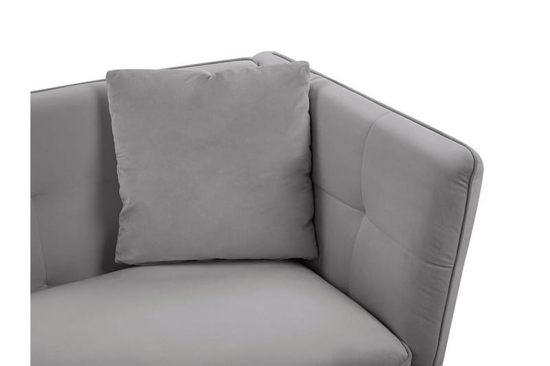 Rosalee Sofa 3-seter - Grå - Møbler - Sofaer - Fløyel sofaer