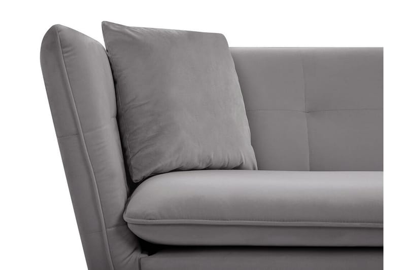 Rosalee Sofa 3-seter - Grå - Møbler - Sofaer - Fløyel sofaer