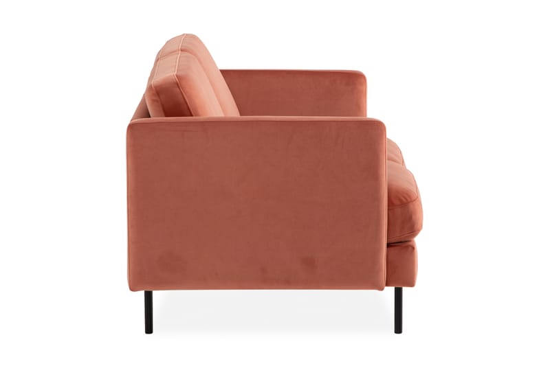 Teodin Fløyelssofa 2-seters - Rosa - Fløyel sofaer - 2 seter sofa