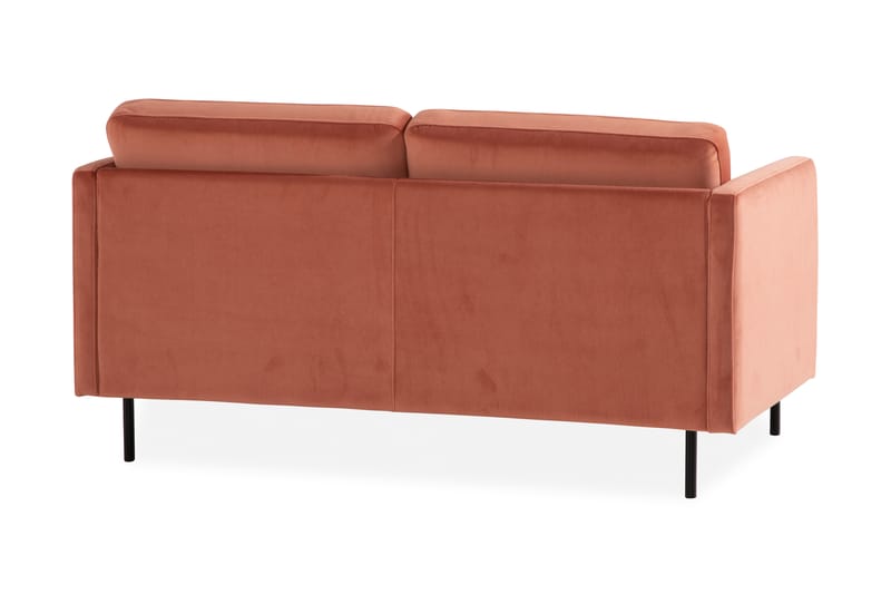 Teodin Fløyelssofa 2-seters - Rosa - Fløyel sofaer - 2 seter sofa