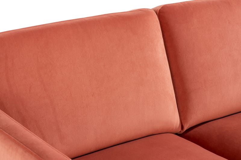 Teodin Fløyelssofa 2-seters - Rosa - Fløyel sofaer - 2 seter sofa