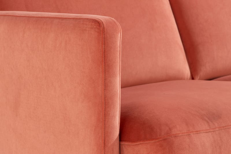 Teodin Fløyelssofa 2-seters - Rosa - Fløyel sofaer - 2 seter sofa