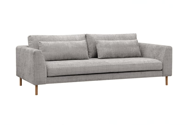 Florenz 4-seters Sofa Hel pute - Lysegrå - Møbler - Sofaer - 4 seter sofa