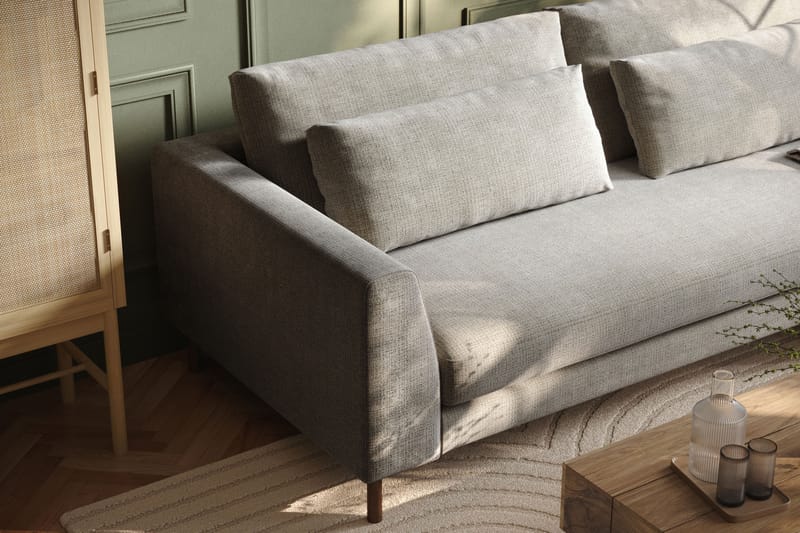 Florenz 4-seters Sofa Hel pute - Lysegrå - Møbler - Sofaer - 4 seter sofa