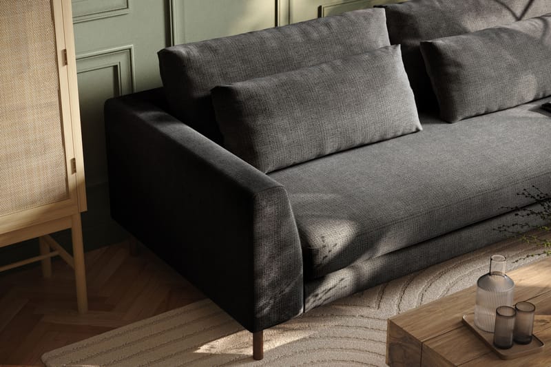 Florenz 4-seters Sofa Hel pute - Grå - Møbler - Sofaer - 4 seter sofa