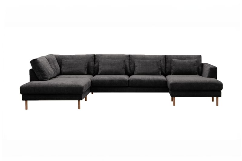 Florenz 4-seters U-Sofa med Divan Høyre - Grå - Møbler - Sofaer - U-sofa