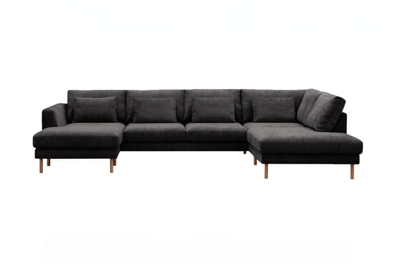 Florenz 4-seters U-Sofa med Divan Venstre - Grå - Møbler - Sofaer - U-sofa