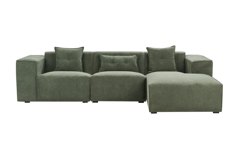 Floriana Hjørnesofa 3-seter - Grønn/Svart - Møbler - Sofaer - Hjørnesofa