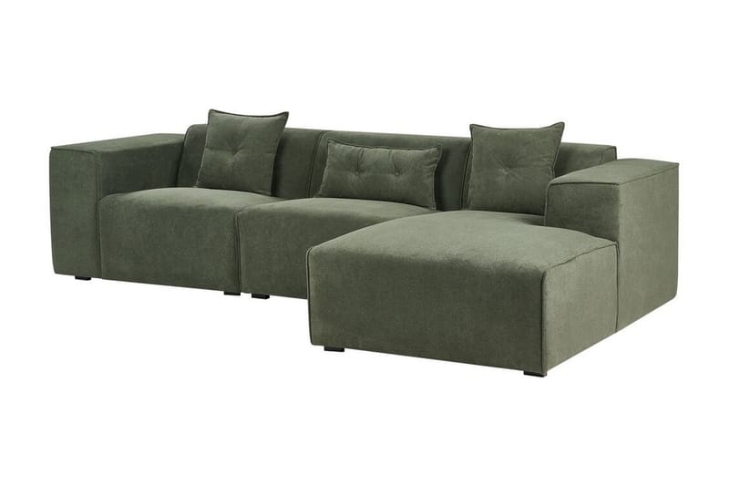 Floriana Hjørnesofa 3-seter - Grønn/Svart - Møbler - Sofaer - Hjørnesofa