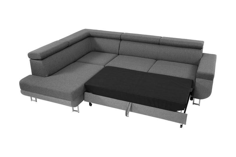 Fonti Sofa med Sjeselong 3-seter - Brun - Møbler - Sofaer - Sofa med sjeselong