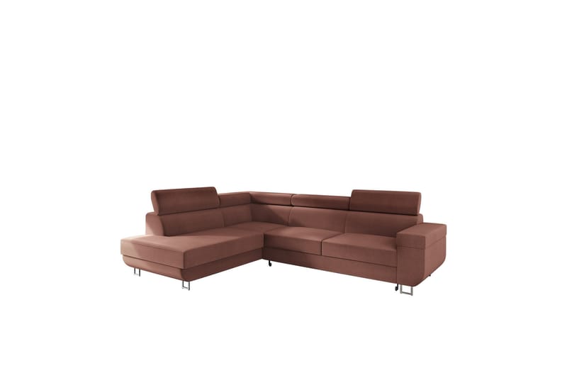 Fonti Sofa med Sjeselong 3-seter - Brun - Møbler - Sofaer - Sofa med sjeselong