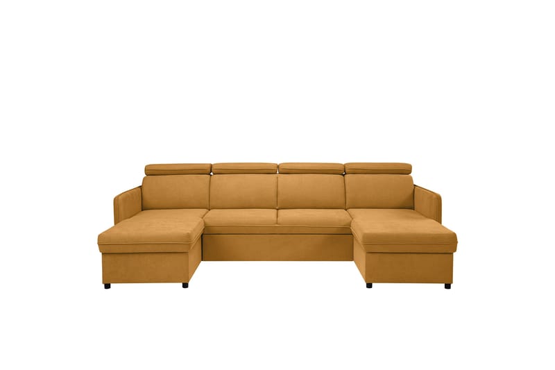 Fredrik Sofa Dobbeldivan 4-seter - Gul - Møbler - Sofaer - U-sofa