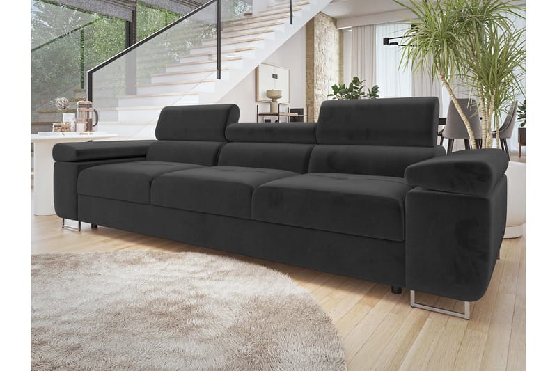 Gabina Sofa 3-seter - Svart - Møbler - Sofaer - Sofa 3 seter