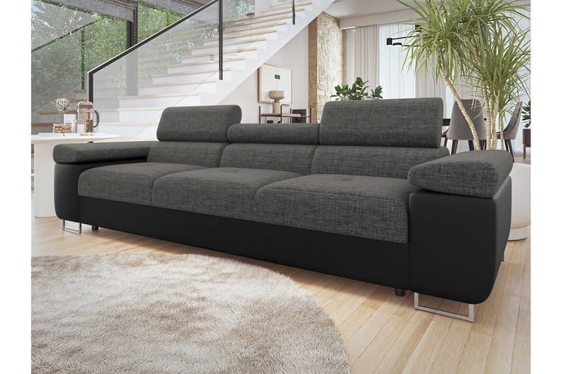 Gabina Sofa 3-seter - Svart/Grå - Møbler - Sofaer - Sofa 3 seter