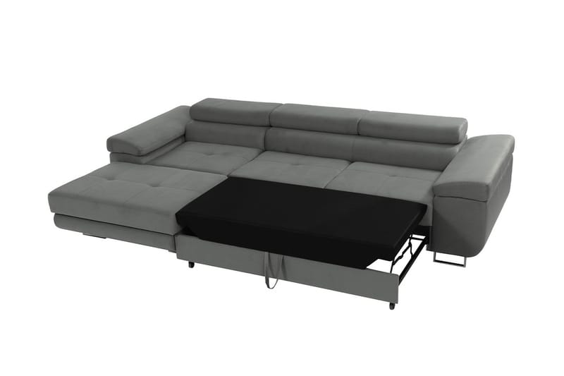 Gabina Sofa med Divan 3-seter - Blå - Møbler - Sofaer - Sofa med sjeselong