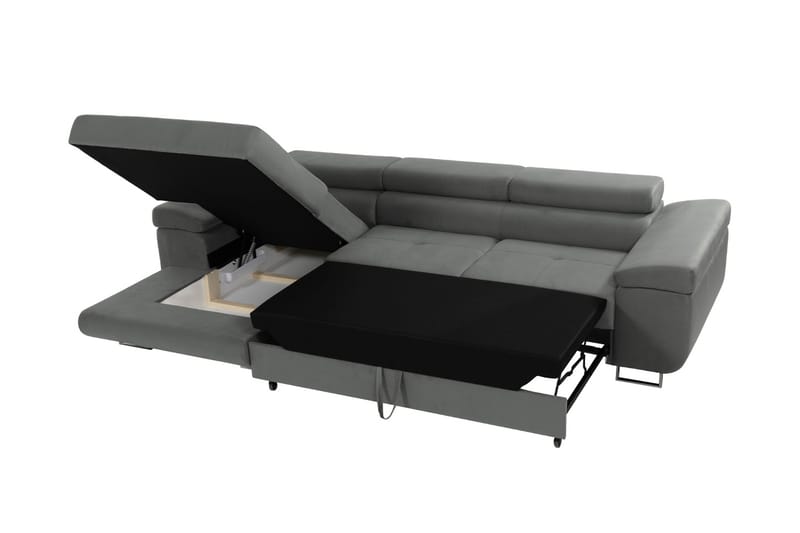 Gabina Sofa med Divan 3-seter - Blå - Møbler - Sofaer - Sofa med sjeselong