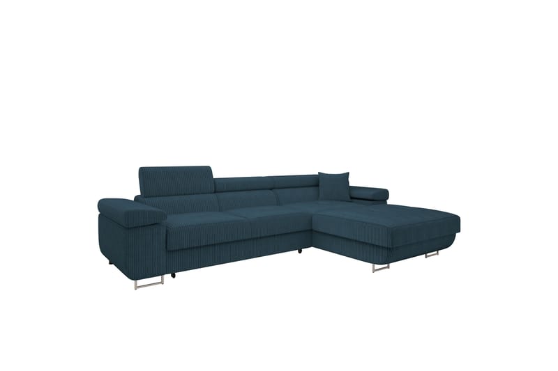 Gabina Sofa med Divan 3-seter - Blå - Møbler - Sofaer - Sofa med sjeselong