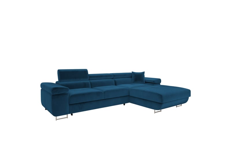 Gabina Sofa med Divan 3-seter - Blå - Møbler - Sofaer - Sofa med sjeselong