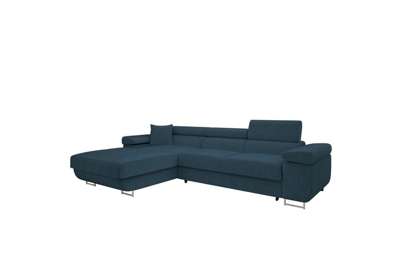 Gabina Sofa med Divan 3-seter - Blå - Møbler - Sofaer - Sofa med sjeselong