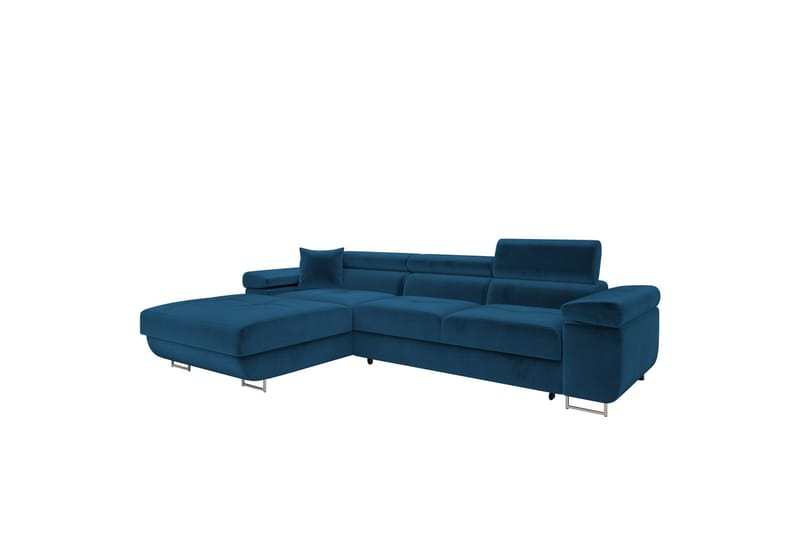 Gabina Sofa med Divan 3-seter - Blå - Møbler - Sofaer - Sofa med sjeselong