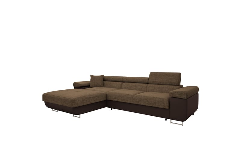 Gabina Sofa med Divan 3-seter - Brun - Møbler - Sofaer - Sofa med sjeselong