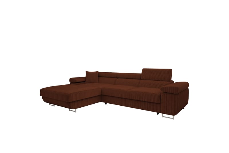 Gabina Sofa med Divan 3-seter - Brun - Møbler - Sofaer - Sofa med sjeselong