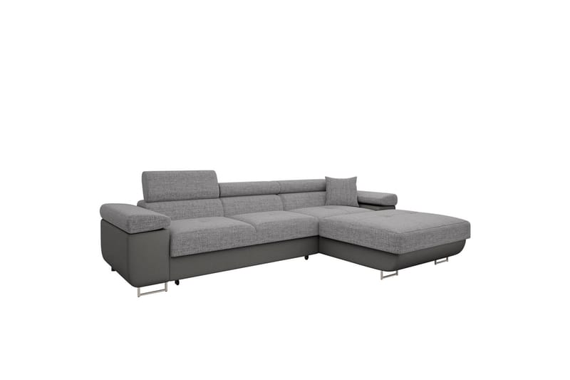 Gabina Sofa med Divan 3-seter - Grå - Møbler - Sofaer - Sofa med sjeselong