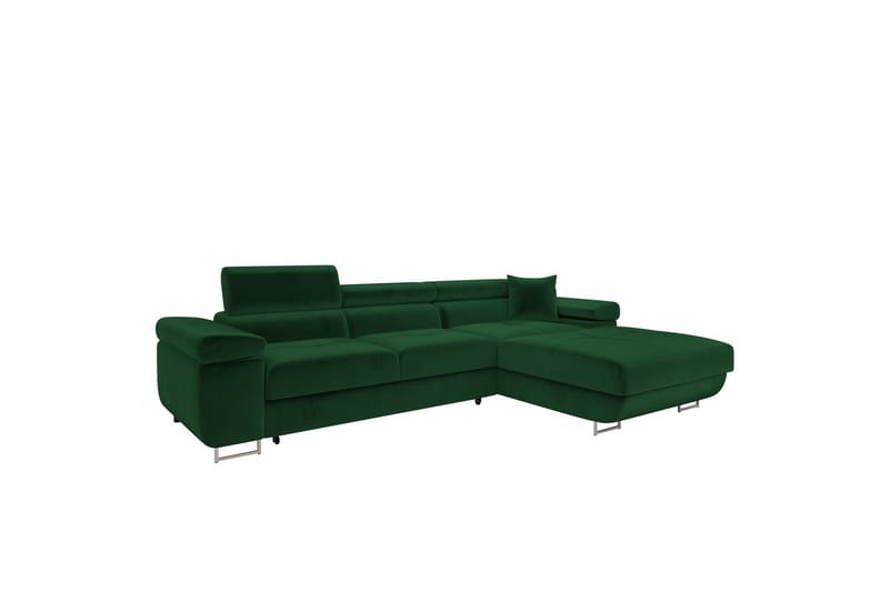 Gabina Sofa med Divan 3-seter - Grønn - Møbler - Sofaer - Sofa med sjeselong