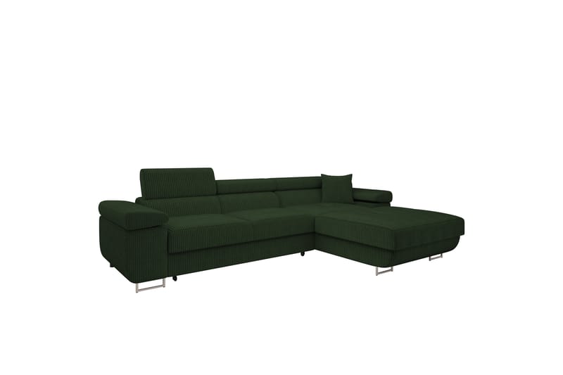 Gabina Sofa med Divan 3-seter - Grønn - Møbler - Sofaer - Sofa med sjeselong