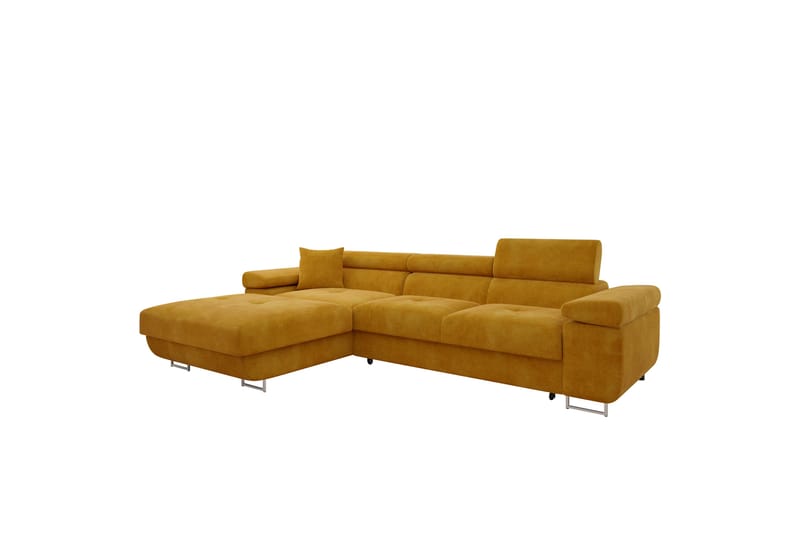 Gabina Sofa med Divan 3-seter - Gul - Møbler - Sofaer - Sofa med sjeselong