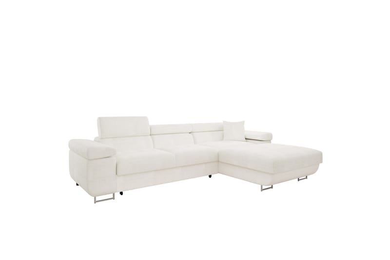 Gabina Sofa med Divan 3-seter - Hvit - Møbler - Sofaer - Sofa med sjeselong