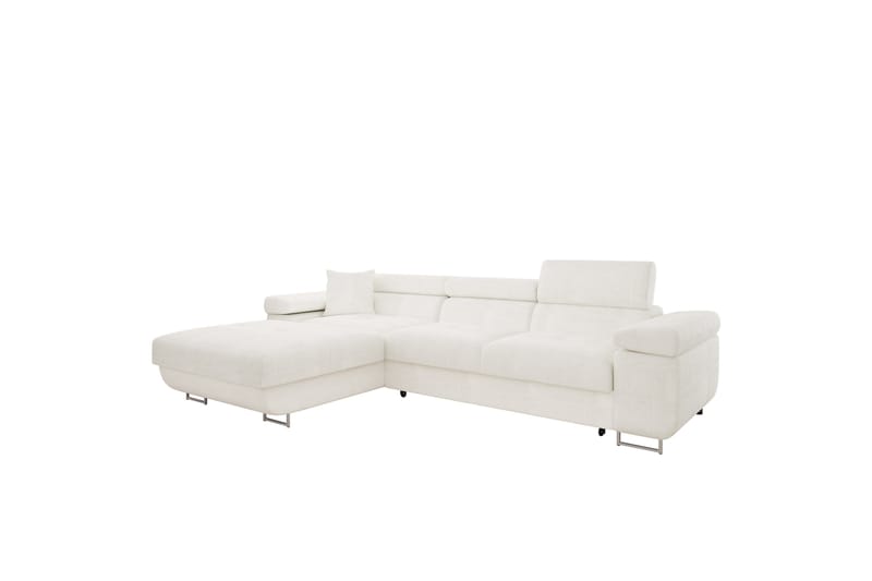 Gabina Sofa med Divan 3-seter - Hvit - Møbler - Sofaer - Sofa med sjeselong