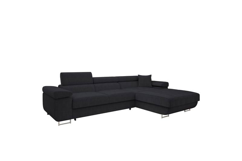 Gabina Sofa med Divan 3-seter - Mørk grå - Møbler - Sofaer - Sofa med sjeselong