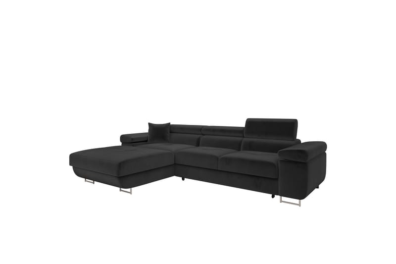 Gabina Sofa med Divan 3-seter - Svart - Møbler - Sofaer - Sofa med sjeselong