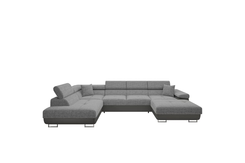 Gabina Sofa med Divan og Sjeselong 4-seter - Beige/Grå - Møbler - Sofaer - U-sofa