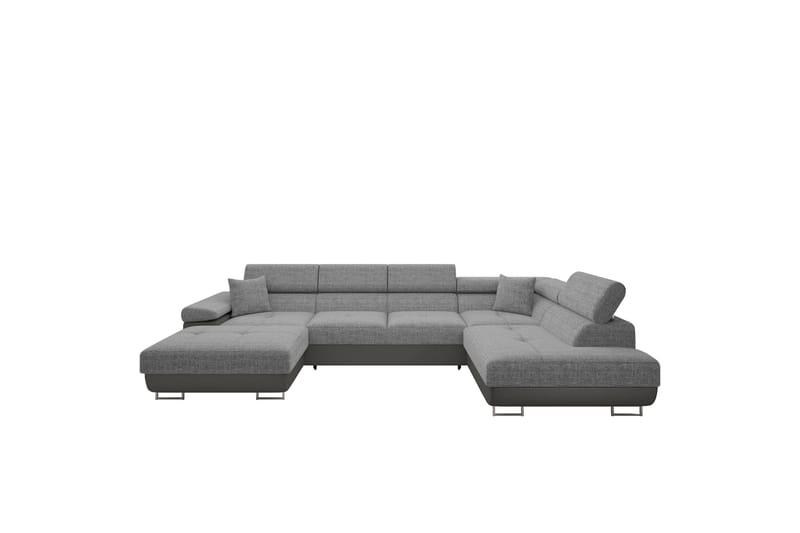 Gabina Sofa med Divan og Sjeselong 4-seter - Beige/Grå - Møbler - Sofaer - U-sofa