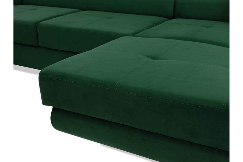 Gabina Sofa med Divan og Sjeselong 4-seter - Svart/Grå - Møbler - Sofaer - U-sofa