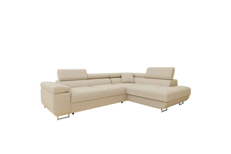 Gabina Sofa med Sjeselong 3-seter - Beige - Møbler - Sofaer - Sofa med sjeselong