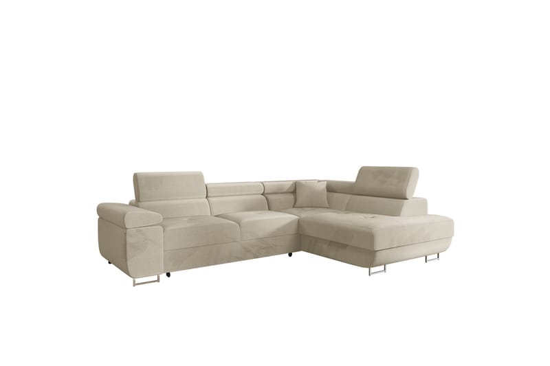 Gabina Sofa med Sjeselong 3-seter - Beige - Møbler - Sofaer - Sofa med sjeselong