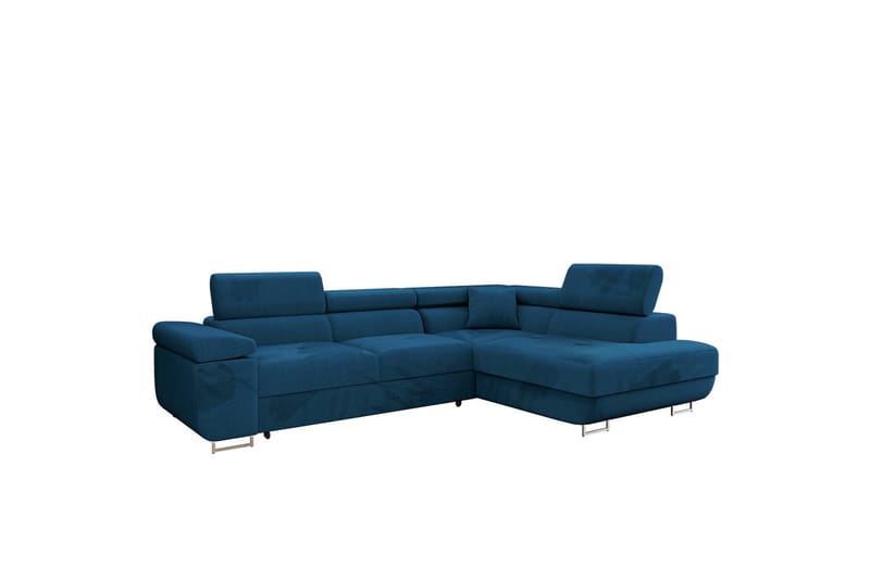 Gabina Sofa med Sjeselong 3-seter - Blå - Møbler - Sofaer - Sofa med sjeselong