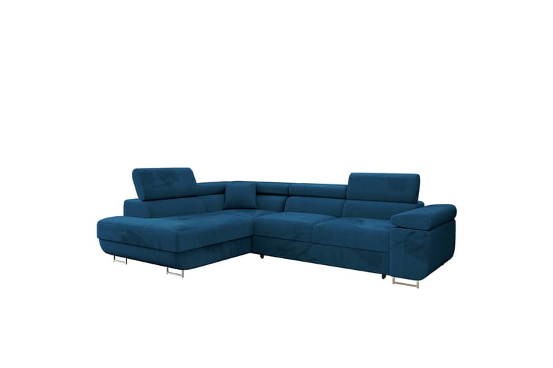 Gabina Sofa med Sjeselong 3-seter - Blå - Møbler - Sofaer - Sofa med sjeselong