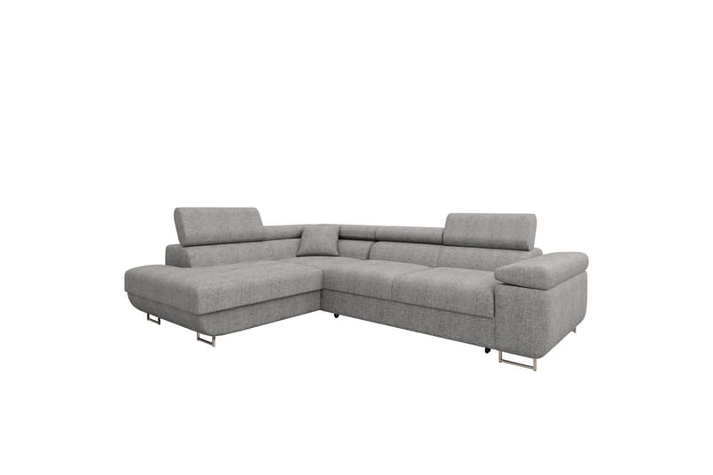 Gabina Sofa med Sjeselong 3-seter - Grå - Møbler - Sofaer - Sofa med sjeselong