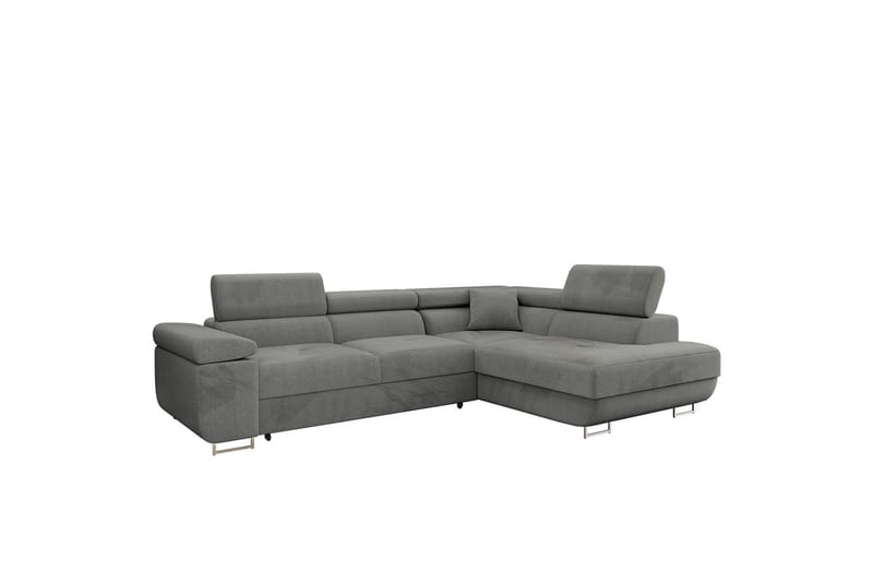 Gabina Sofa med Sjeselong 3-seter - Grå - Møbler - Sofaer - Sofa med sjeselong