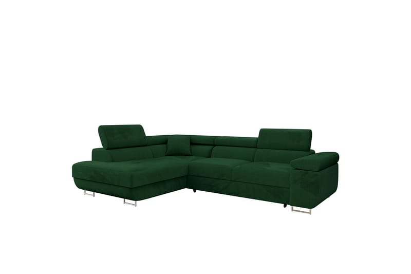 Gabina Sofa med Sjeselong 3-seter - Grønn - Møbler - Sofaer - Sofa med sjeselong