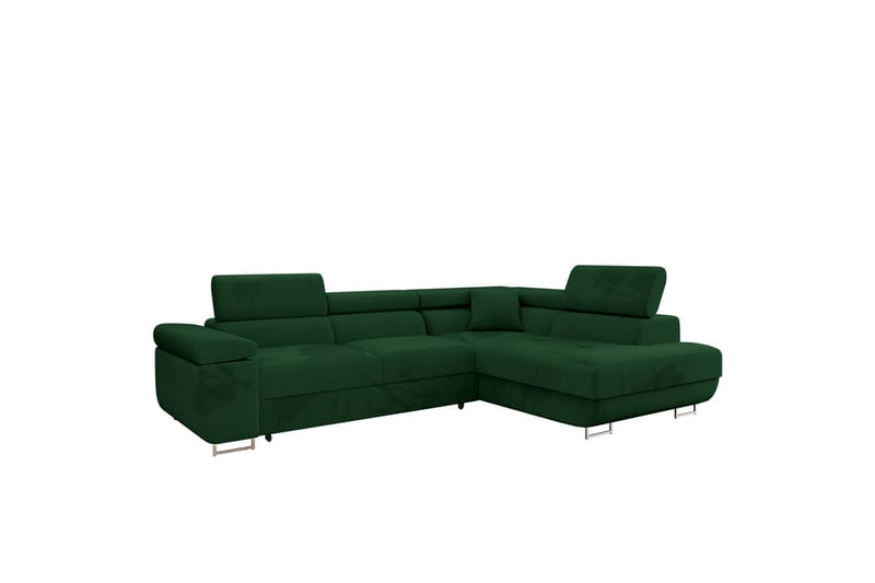 Gabina Sofa med Sjeselong 3-seter - Grønn - Møbler - Sofaer - Sofa med sjeselong