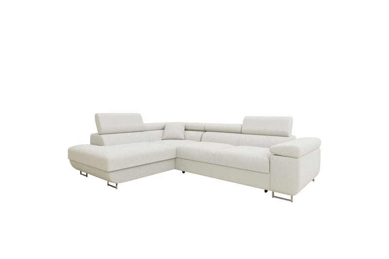 Gabina Sofa med Sjeselong 3-seter - Hvit - Møbler - Sofaer - Sofa med sjeselong