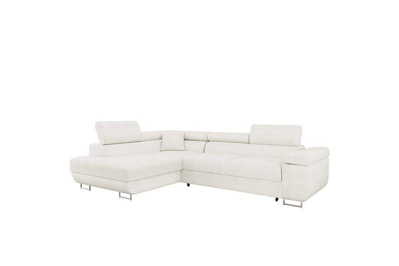 Gabina Sofa med Sjeselong 3-seter - Hvit - Møbler - Sofaer - Sofa med sjeselong