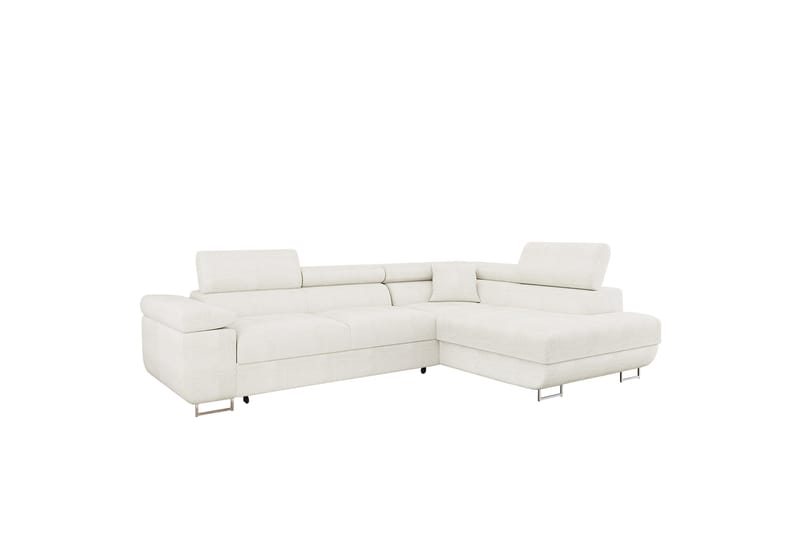 Gabina Sofa med Sjeselong 3-seter - Hvit - Møbler - Sofaer - Sofa med sjeselong